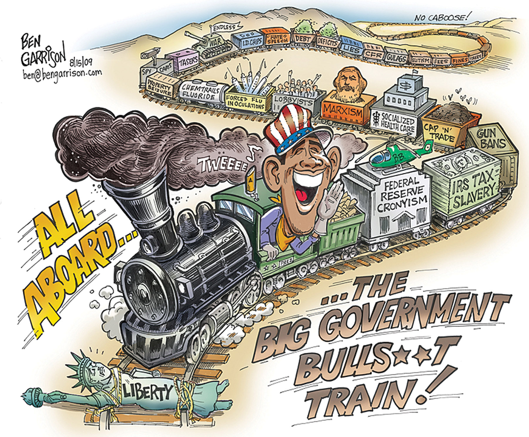 Obama Bull Train panel 1